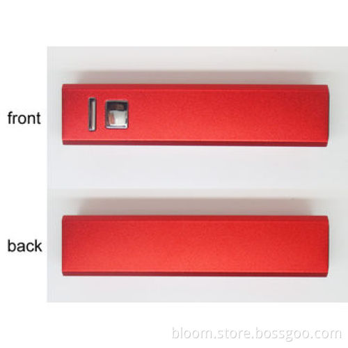 2,600mAh Gift Portable Mobile Phone Charger, Rectangle Metal Case, Suitable for iPhone 6/5/4New